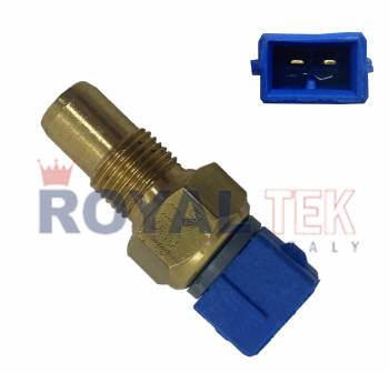 BULBO SENSOR TEMPERATURA DE AGUA ROYALTEK - TEMPERATURA115 AISLANTE CELESTE ARO GRIS / CITROEN AX BERLINGO SAXO XANTIA XSARA XSARA PICASSO ZX PEUGEOT 106 306 405 406 605 BOXER --- OEM 024268 96018422 PEJ10007